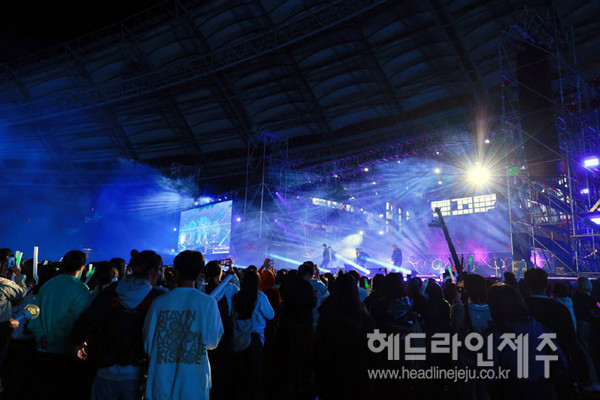 28일 저녁 제주월드컵경기장에서 열린 2023 서귀포글로컬페스타' K-POP 콘서트.