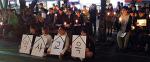 역사교과서 국정화 반대 촛불집회...대학생들 거리로
